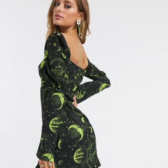 SZ 6 ASOS New Girl Order Moon/ Star Dress - Picture 2 of 5